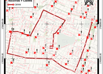 Cierre de vías por carrera de San Silvestre, este 31 de diciembre
