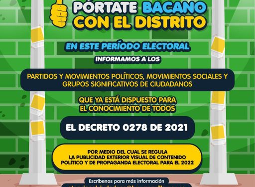 Conozca los lineamientos para el uso de publicidad durante el periodo electoral