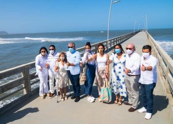 Presidente Duque y gobernadora Elsa Noguera, inauguran obras del Muelle y la Plaza de Puerto Colombia