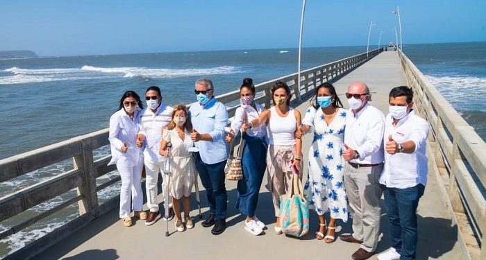 Presidente Duque y gobernadora Elsa Noguera, inauguran obras del Muelle y la Plaza de Puerto Colombia