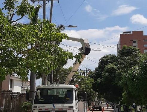 Mantenimiento de redes en El Golf y Santa Mónica