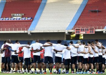 Selección Colombia entrenó en el Metropolitano
