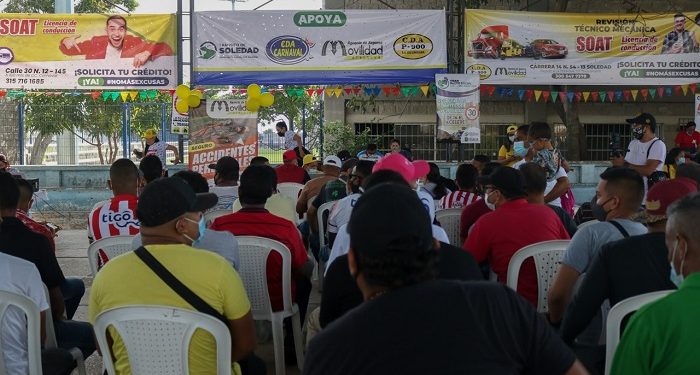 En Soledad, exitosa jornada de financiamiento de técnico mecánica, SOAT y licencia de conducción