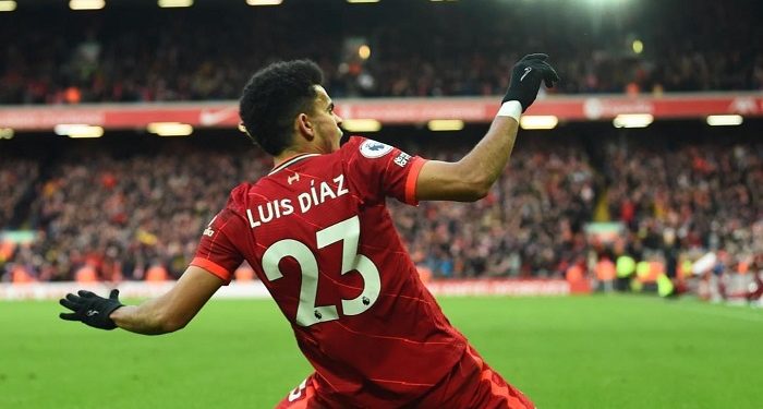 Primer gol de Luis Díaz en la Liga Premier