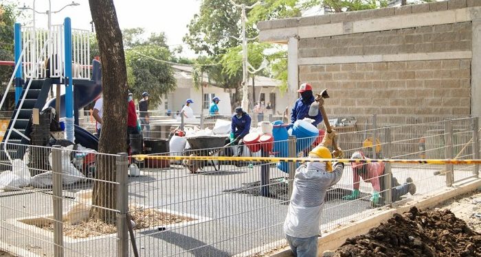 En Baranoa y Tubará, las obras de ‘Parques para la Gente’ avanzan a toda marcha
