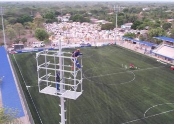 Gobernadora del Atlántico entrega en Suan el estadio Víctor Danilo Pacheco