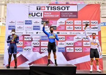 Cristian Ortega, atleta apoyado por la Gobernación, se tituló campeón en la Copa Mundo de Naciones en ciclismo en pista