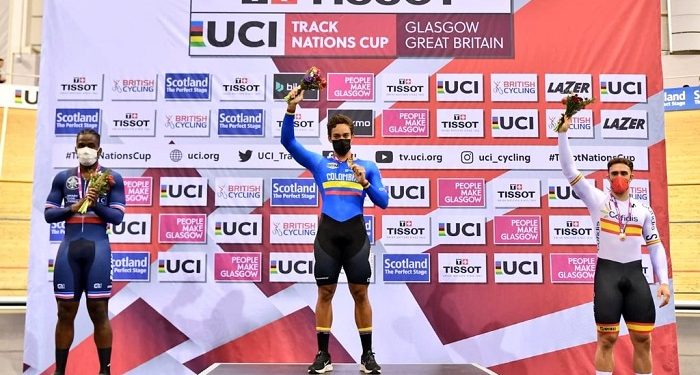 Cristian Ortega, atleta apoyado por la Gobernación, se tituló campeón en la Copa Mundo de Naciones en ciclismo en pista