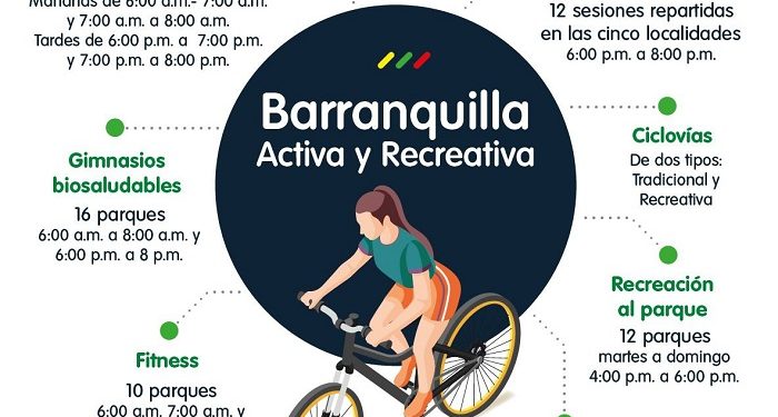 Con 7 estrategias, Barranquilla promueve la actividad física durante todo el año