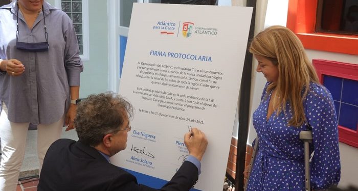 Instituto Curie y Gobernación del Atlántico, crearán la primera Unidad Oncológica Pediátrica del Caribe