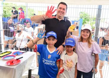 Más de 2.000 niños de las Escuelas Deportivas celebraron el Día de la Niñez en el Atlántico