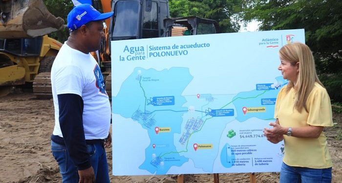 “Llevaremos a Polonuevo agua potable 24 horas, los 7 días de la semana”: Elsa Noguera