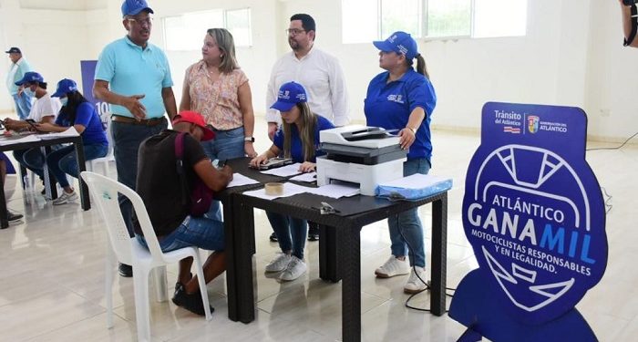 Con ‘Atlántico Gana Mil’, Tránsito beneficiará a motociclistas de 14 municipios del departamento