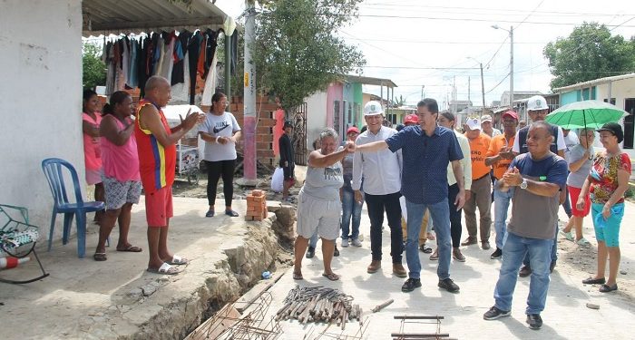 En un 80% avanzan las obras de pavimentación del barrio La Viola, en Soledad