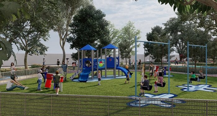 Gobernadora Elsa Noguera socializa construcción del Parque Central en Ponedera