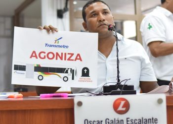 “Transmetro agoniza y va rumbo a la Estación Cementerio” Sostuvo el concejal Oscar David Galán
