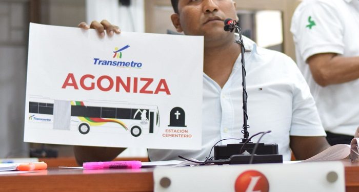 “Transmetro agoniza y va rumbo a la Estación Cementerio” Sostuvo el concejal Oscar David Galán