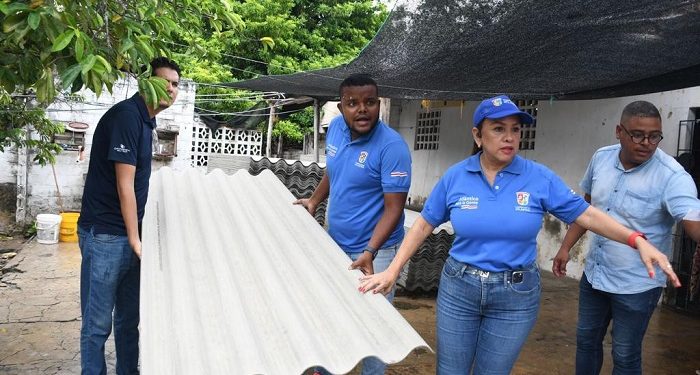 Gobernación del Atlántico entregó ayudas a 137 familias afectadas por lluvias y fuertes vientos en Polonuevo
