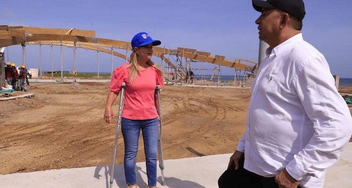 Avanzan las obras del Centro de Deportes Náuticos en Salinas del Rey