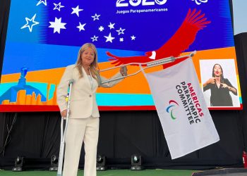 Gobernadora del Atlántico recibió la bandera de los Juegos Parapanamericanos Barranquilla 2027