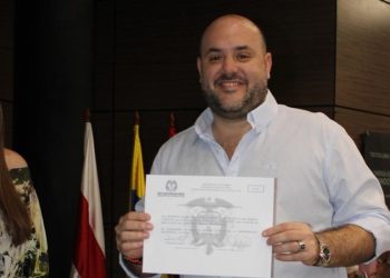 El empresario Mauricio Villafañez Jabba, recibe credencial como concejal de Barranquilla