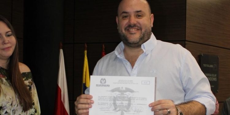El empresario Mauricio Villafañez Jabba, recibe credencial como concejal de Barranquilla