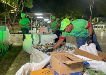 Más de 1 tonelada de material aprovechable se ha recolectado en precarnaval