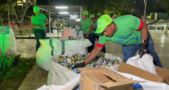 Más de 1 tonelada de material aprovechable se ha recolectado en precarnaval