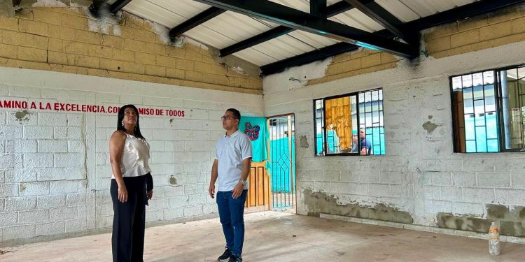 Alcaldesa de Malambo confirma que obras del comedor escolar de Mesolandia avanzan en un 80%