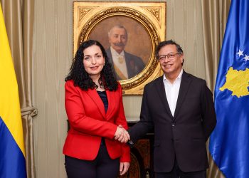 Presidente Gustavo Petro recibió en la Casa de Nariño a la jefa de Estado de la República de Kosovo