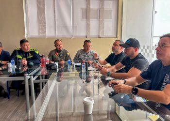 Distrito y fuerza pública instalan dispositivo de seguridad para el Foro de la OCDE 