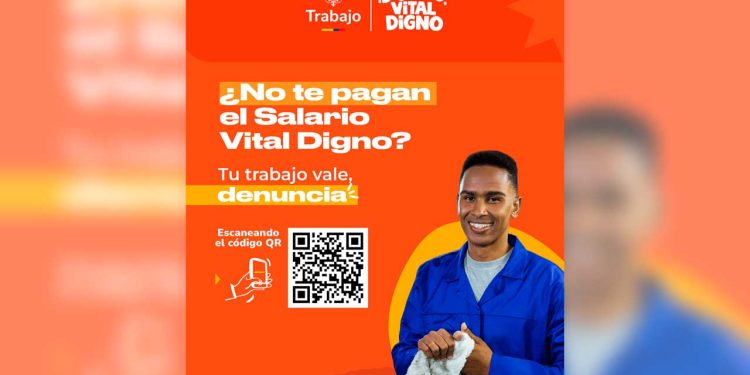 MinTrabajo habilitó código QR para denunciar incumplimientos del nuevo salario mínimo vital