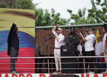 Presidente electo Abelardo De la Espriella hace presencia en Campo de La Cruz para hablar de seguridad y desarrollo integral